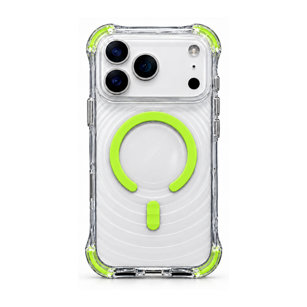Back Pocket MagSafe Clear Shockproof Case with Reinforced Corners
