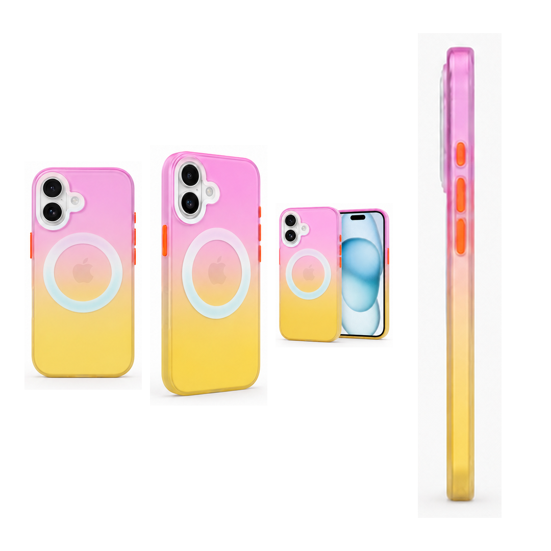 Matte Joyful – Phone Case with Built-In Magnetic Ring & Raised Camera Protection