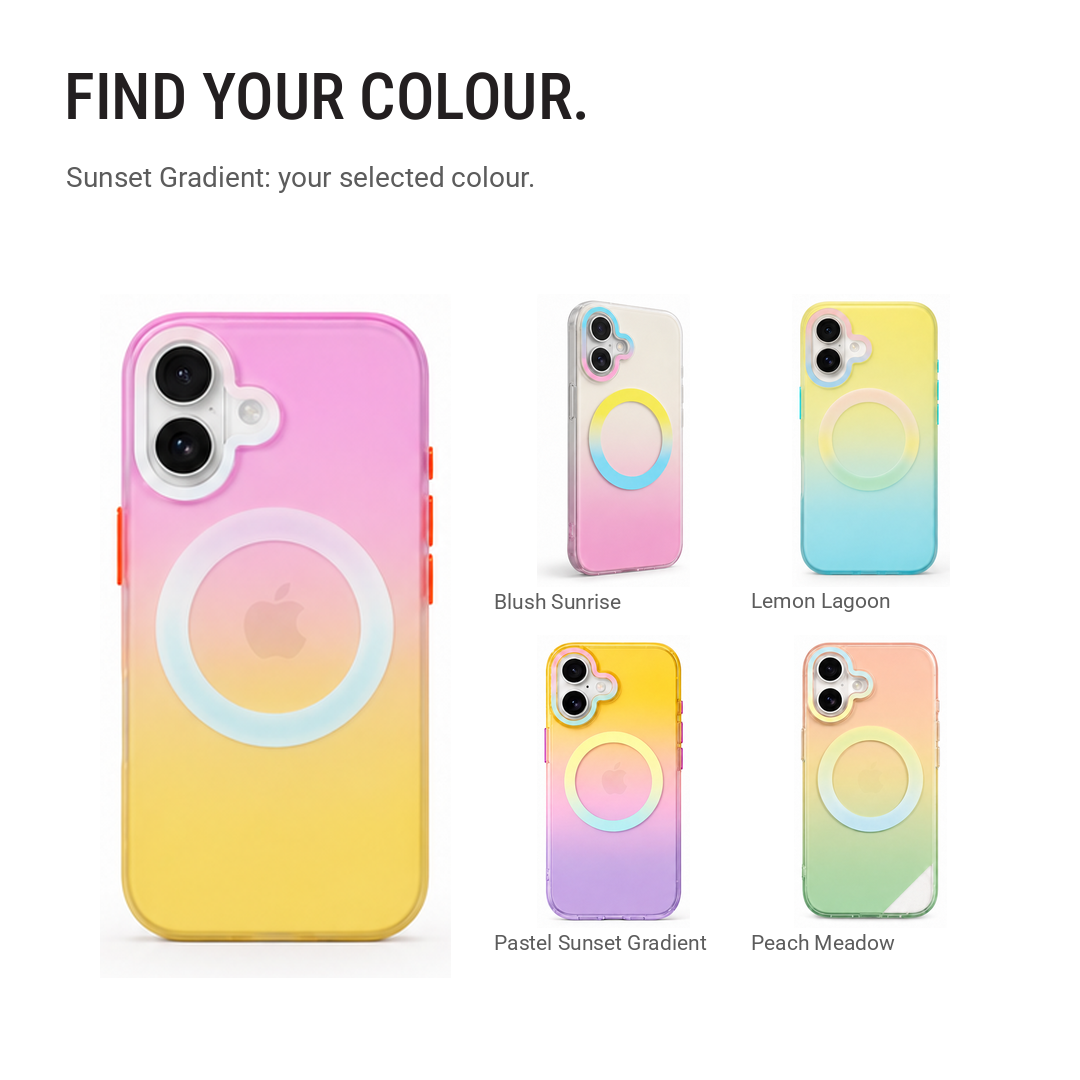 Matte Joyful – Phone Case with Built-In Magnetic Ring & Raised Camera Protection