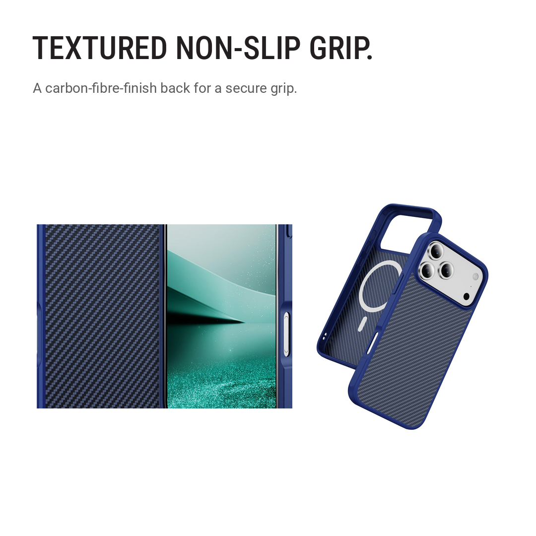 Back Pocket Carbon Weave MagSafe Phone Case Cover