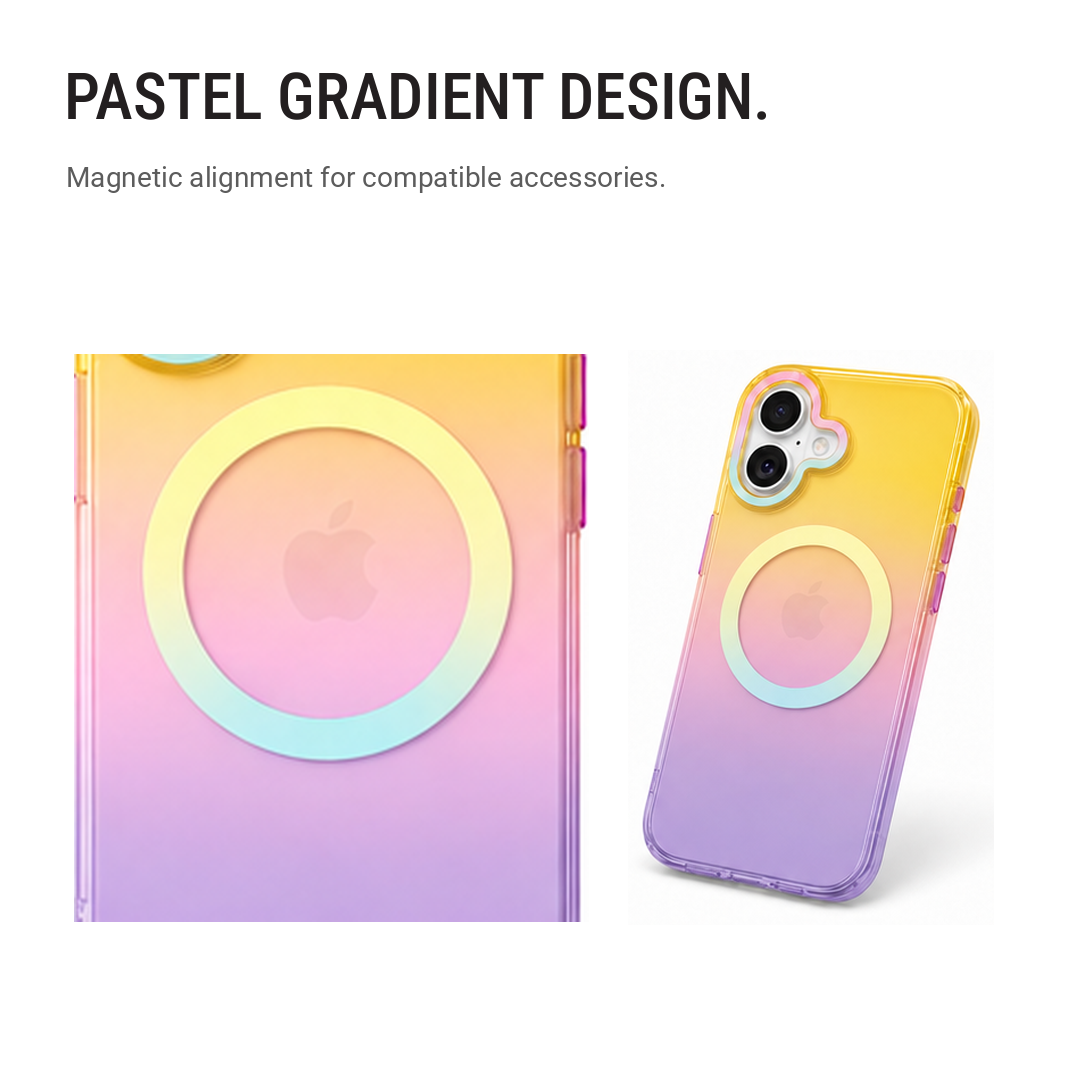 Matte Joyful – Phone Case with Built-In Magnetic Ring & Raised Camera Protection