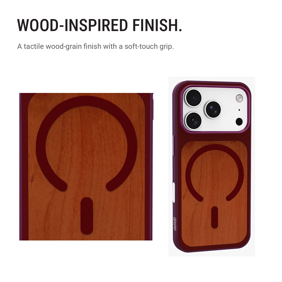 GRIPP Oak MagSafe Case