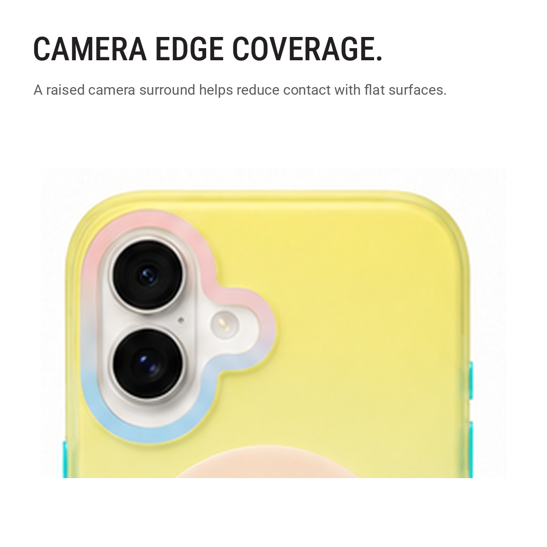 Matte Joyful – Phone Case with Built-In Magnetic Ring & Raised Camera Protection