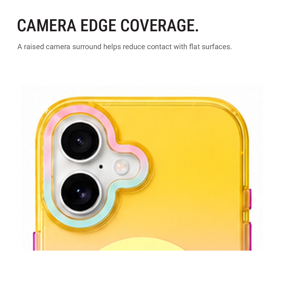 Matte Joyful – Phone Case with Built-In Magnetic Ring & Raised Camera Protection