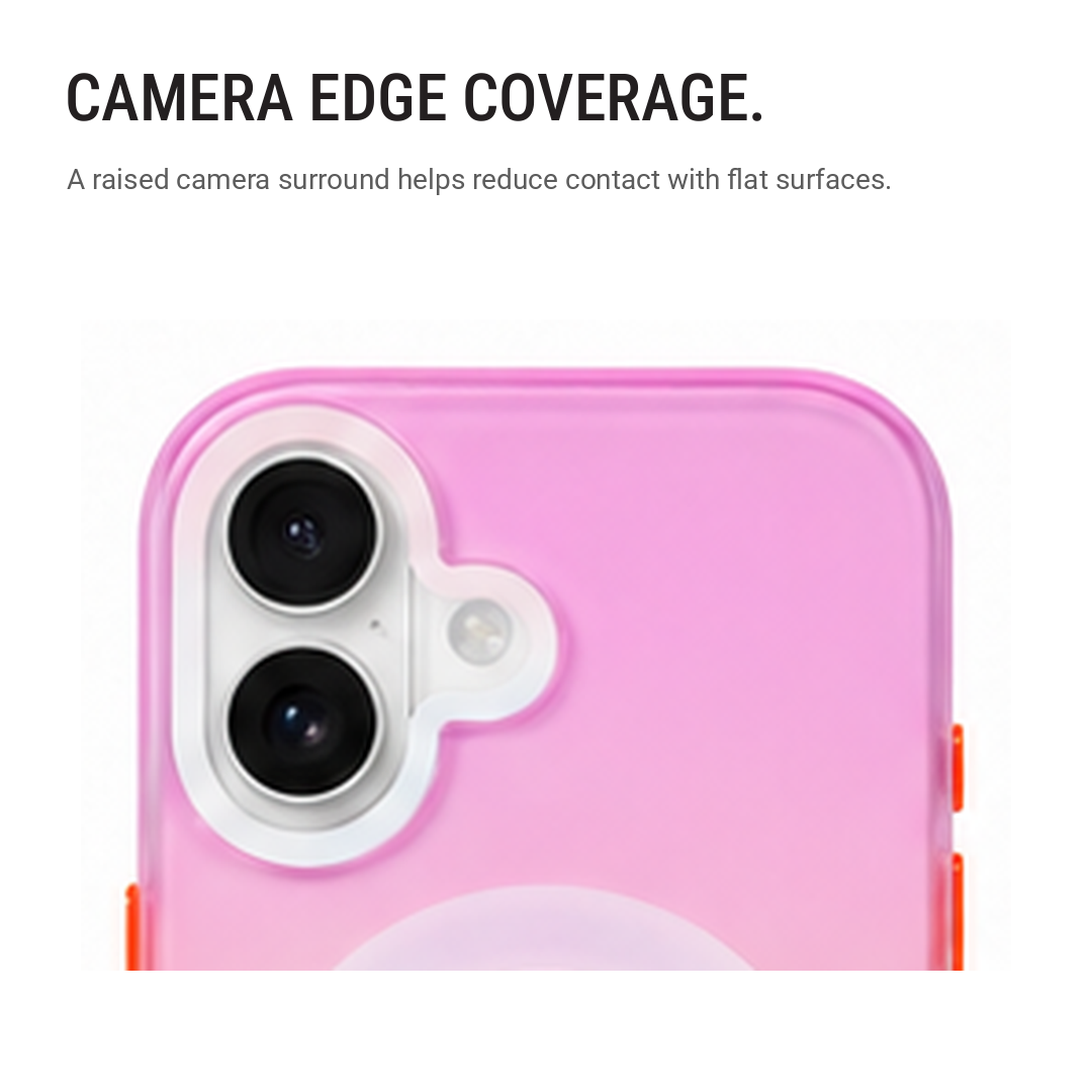 Matte Joyful – Phone Case with Built-In Magnetic Ring & Raised Camera Protection