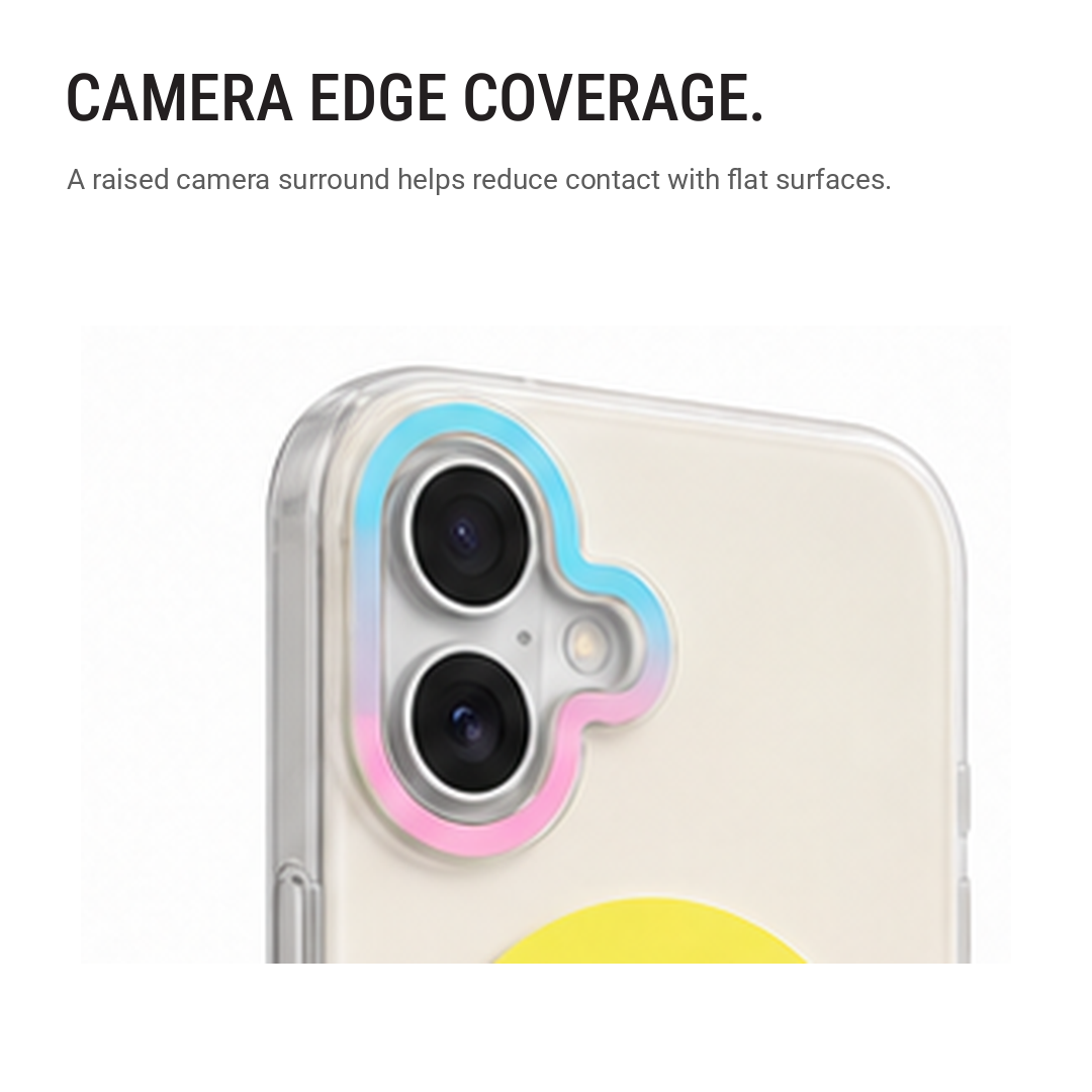 Matte Joyful – Phone Case with Built-In Magnetic Ring & Raised Camera Protection