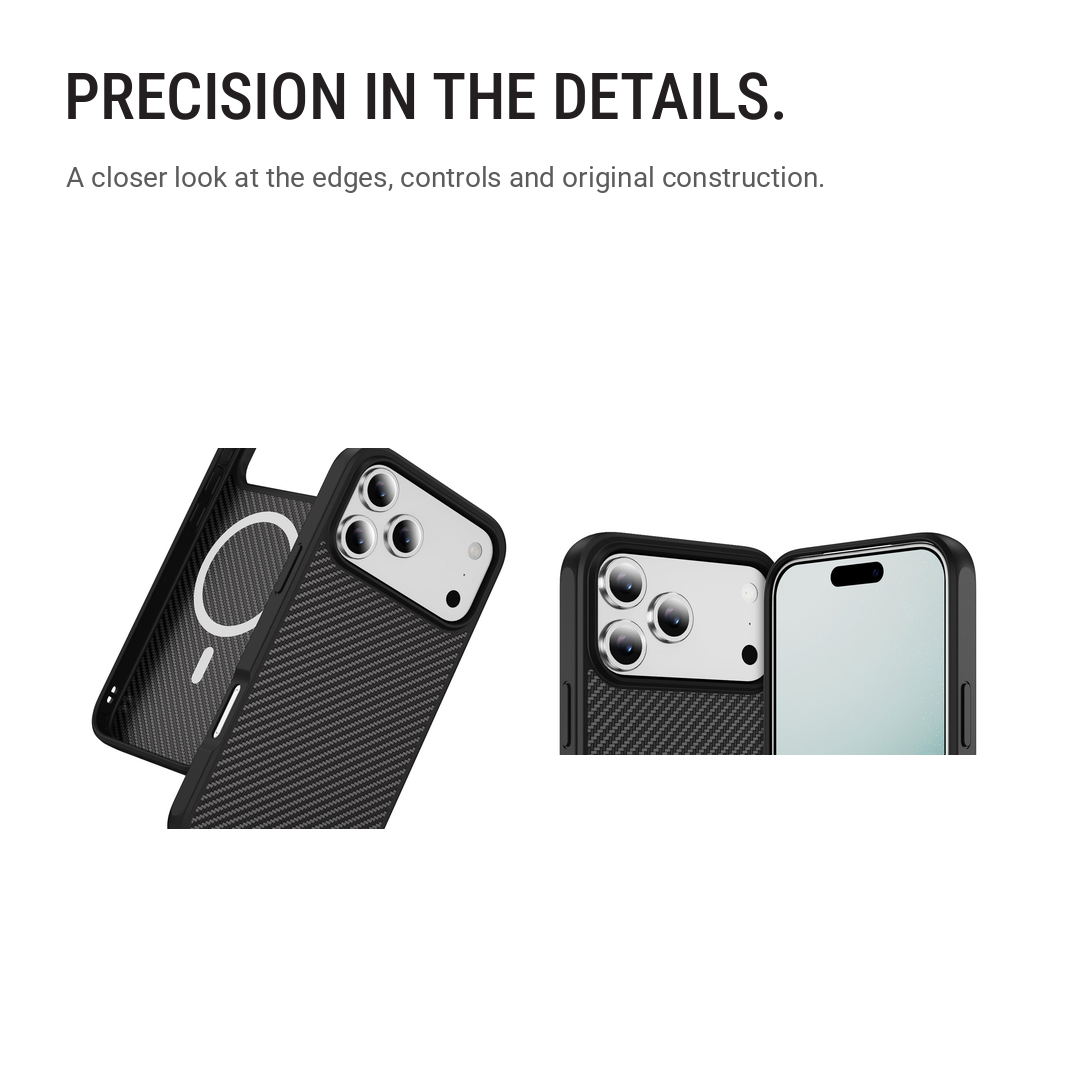 Back Pocket Carbon Weave MagSafe Phone Case Cover