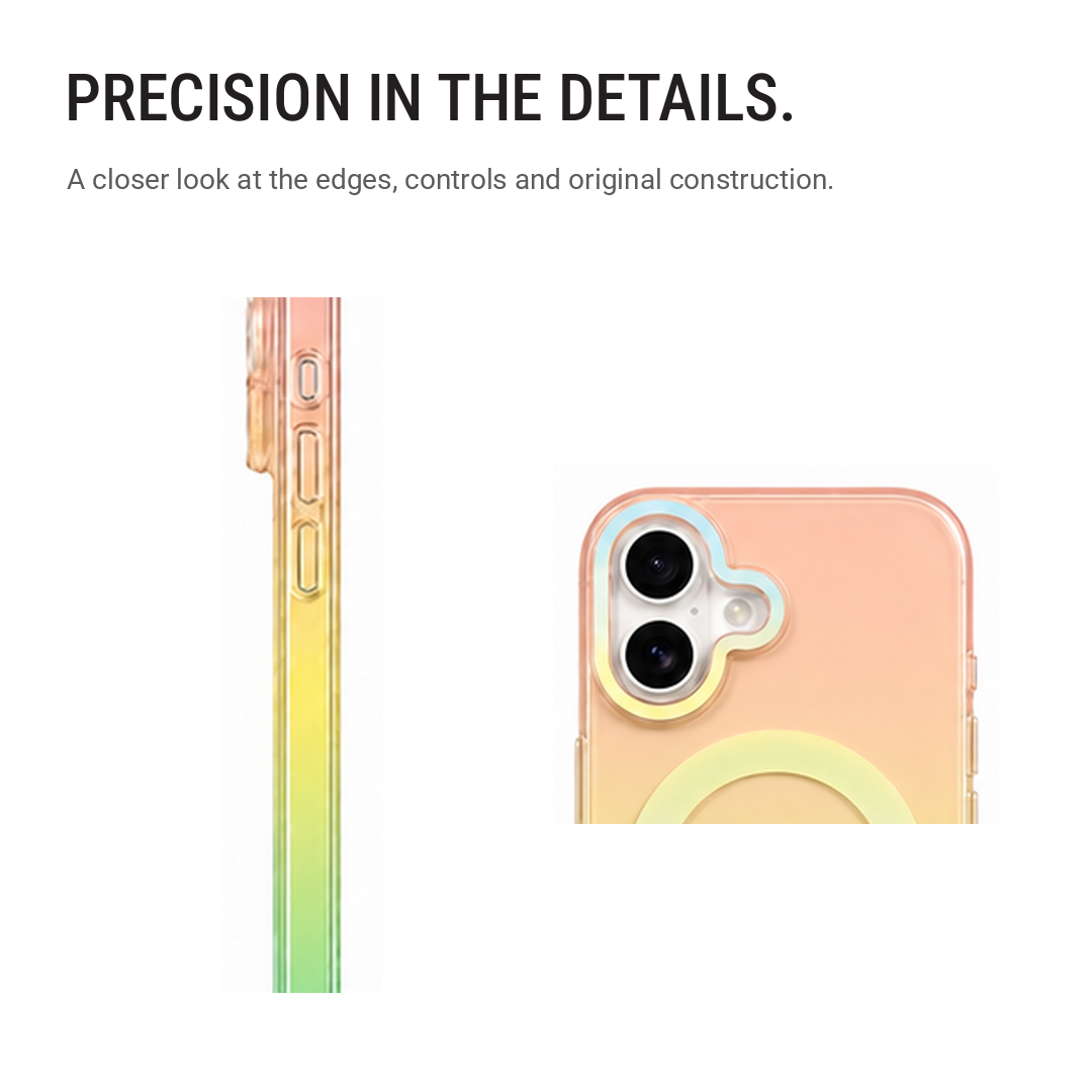 Matte Joyful – Phone Case with Built-In Magnetic Ring & Raised Camera Protection