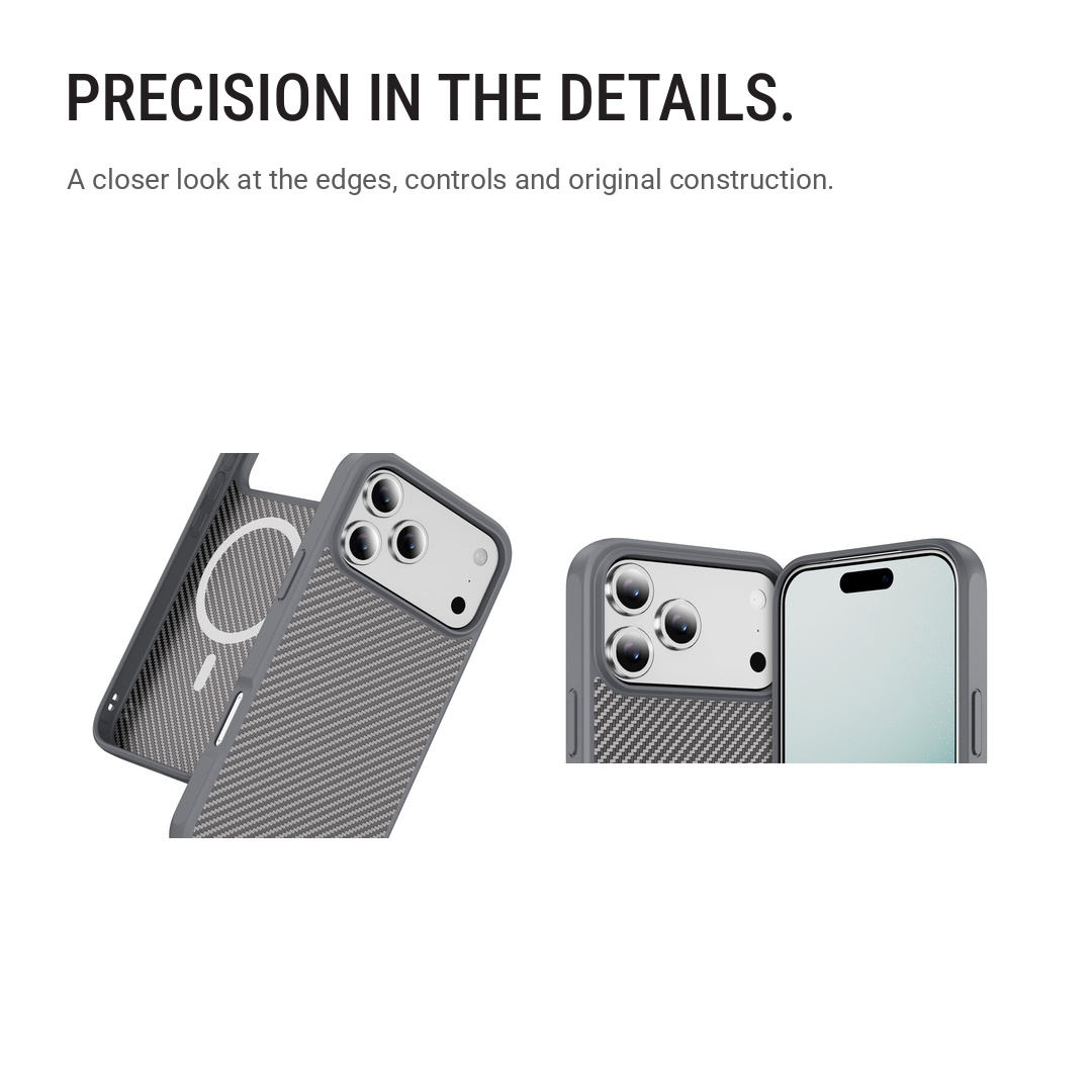 Back Pocket Carbon Weave MagSafe Phone Case Cover