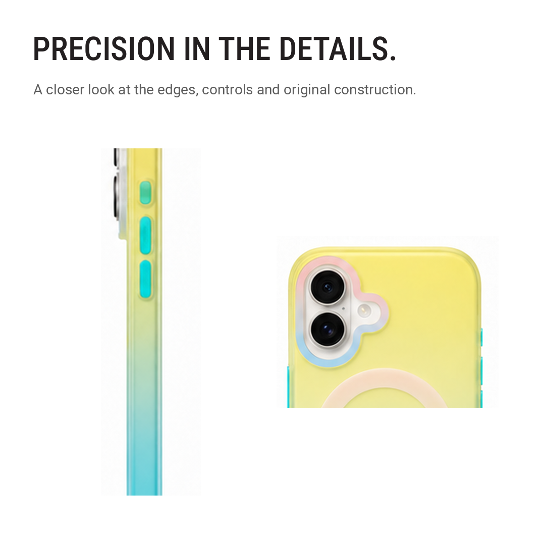 Matte Joyful – Phone Case with Built-In Magnetic Ring & Raised Camera Protection
