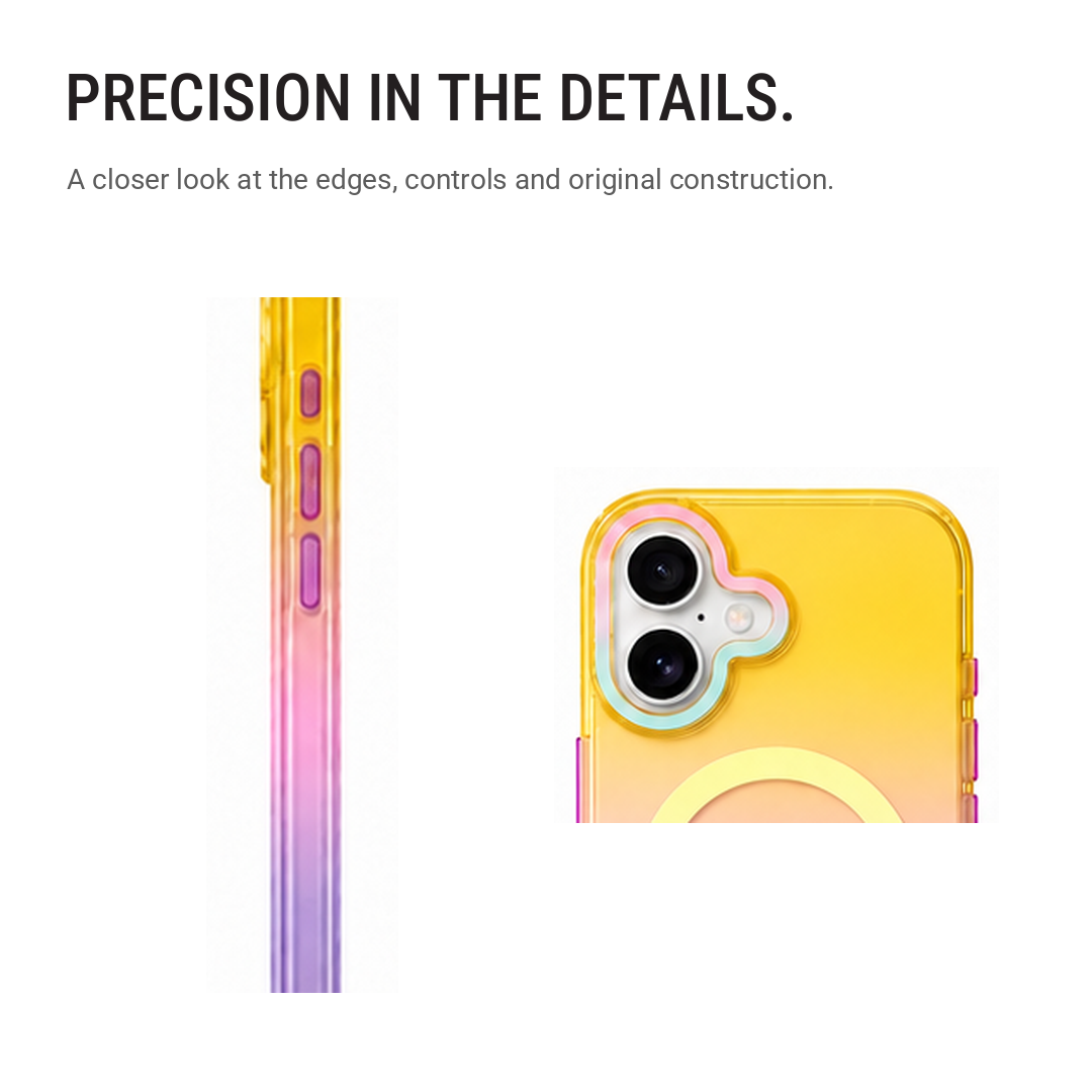 Matte Joyful – Phone Case with Built-In Magnetic Ring & Raised Camera Protection