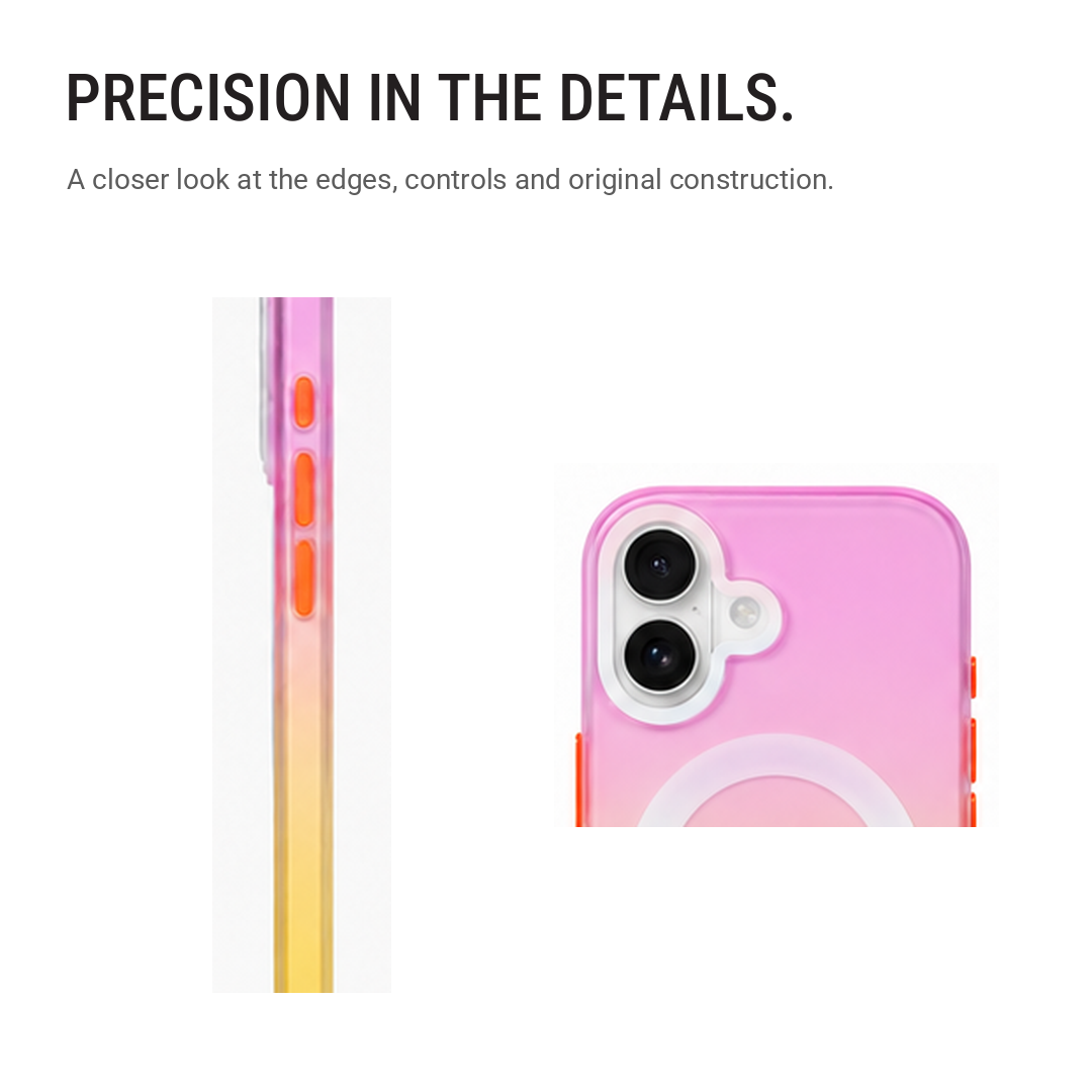 Matte Joyful – Phone Case with Built-In Magnetic Ring & Raised Camera Protection