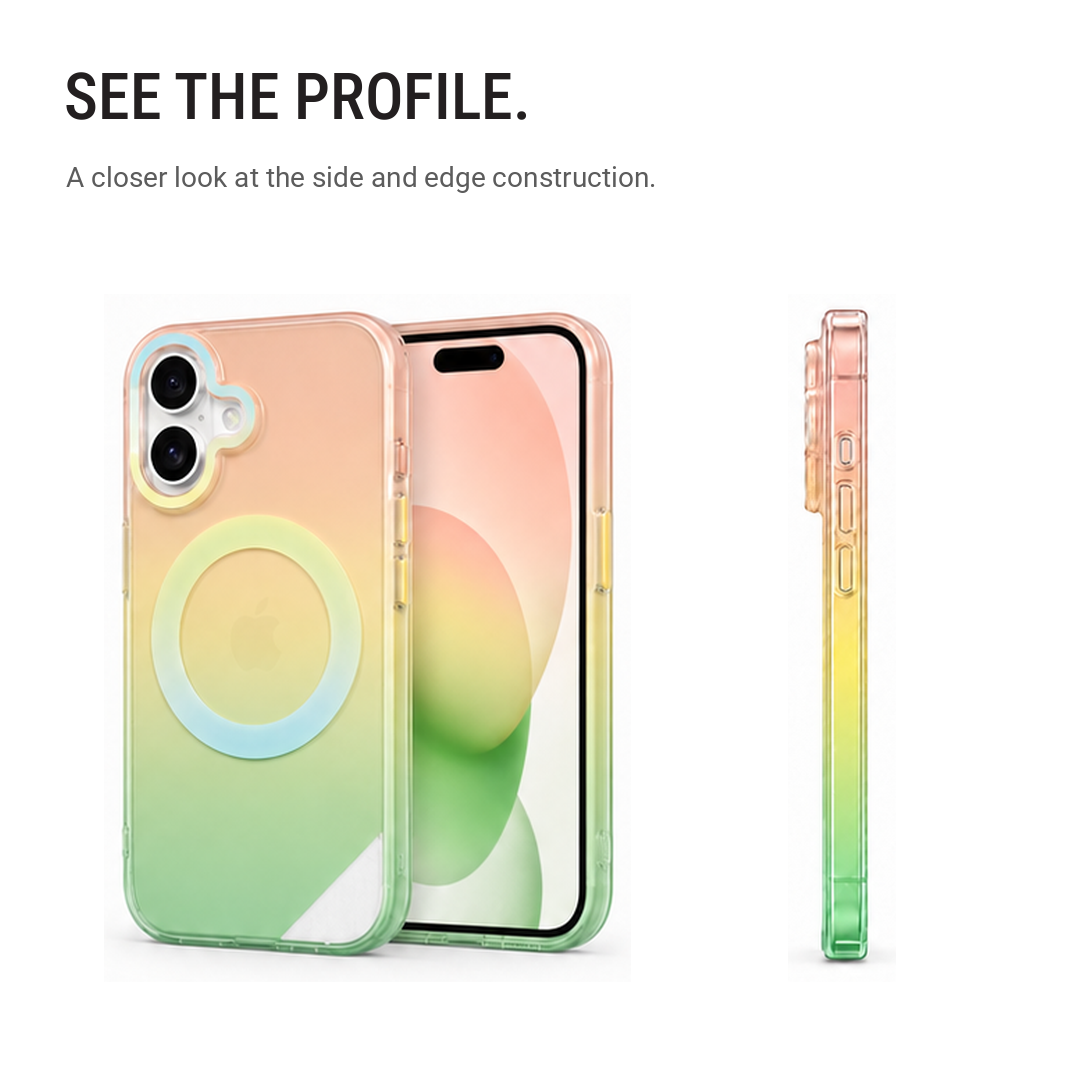 Matte Joyful – Phone Case with Built-In Magnetic Ring & Raised Camera Protection