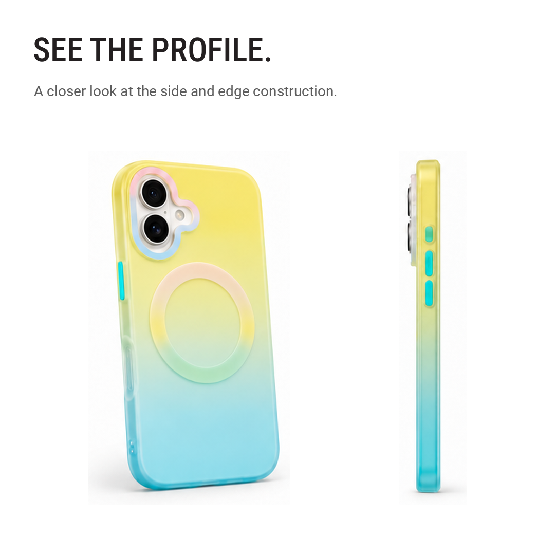 Matte Joyful – Phone Case with Built-In Magnetic Ring & Raised Camera Protection