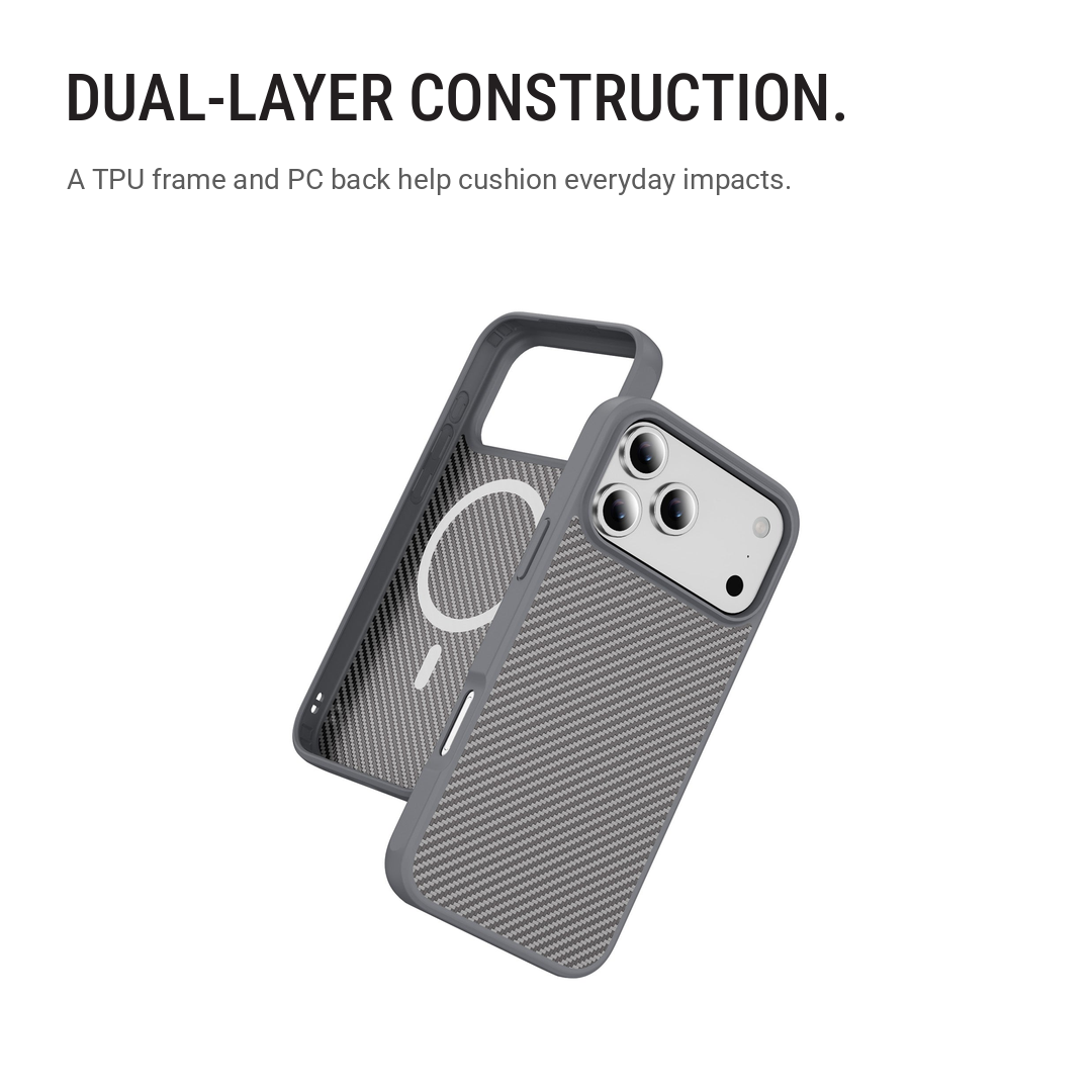 Back Pocket Carbon Weave MagSafe Phone Case Cover