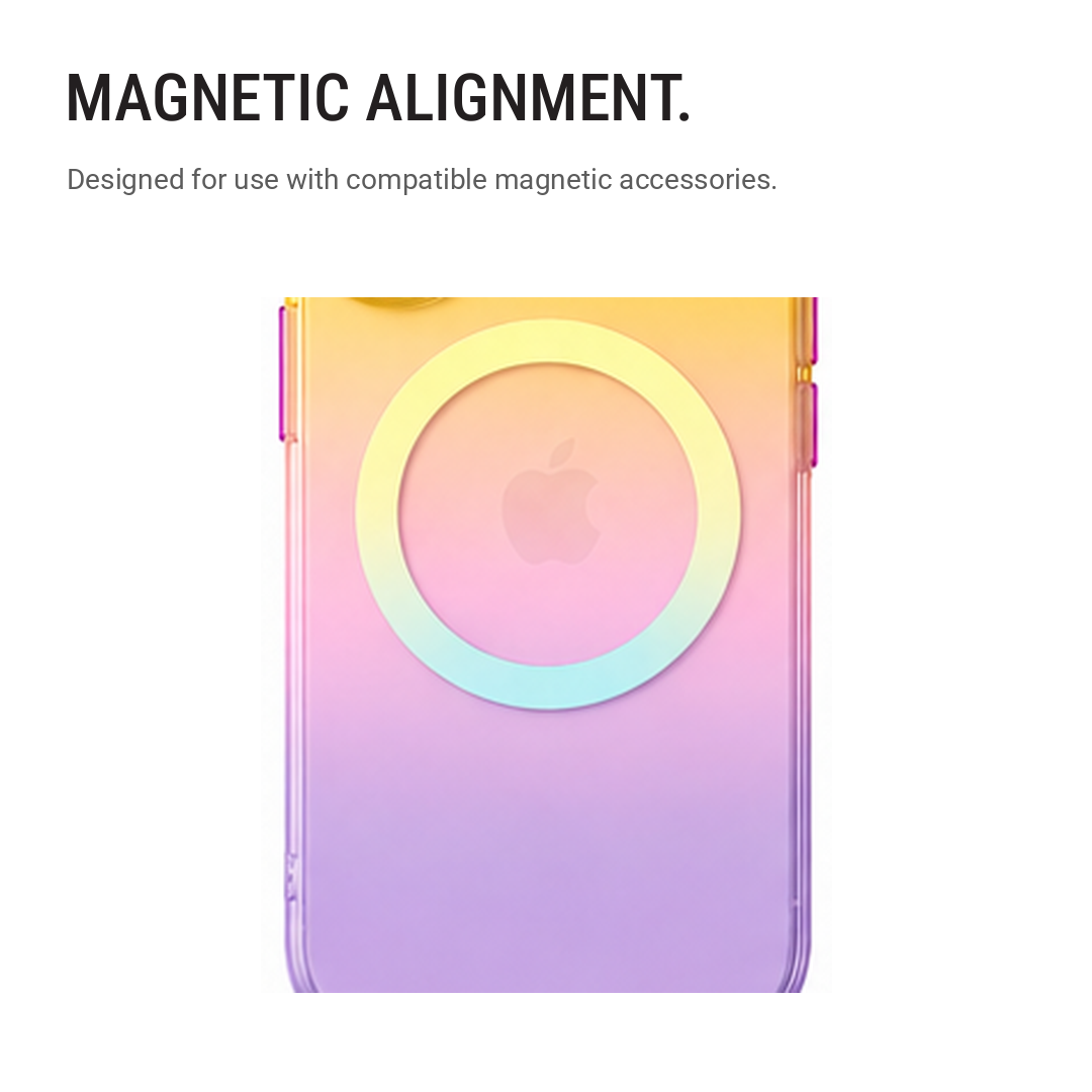 Matte Joyful – Phone Case with Built-In Magnetic Ring & Raised Camera Protection
