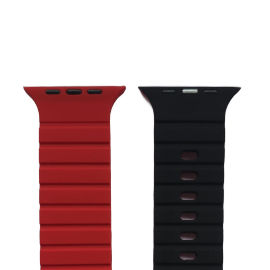 Back Pocket Ribbed Silicone Sport Band for Apple Watch