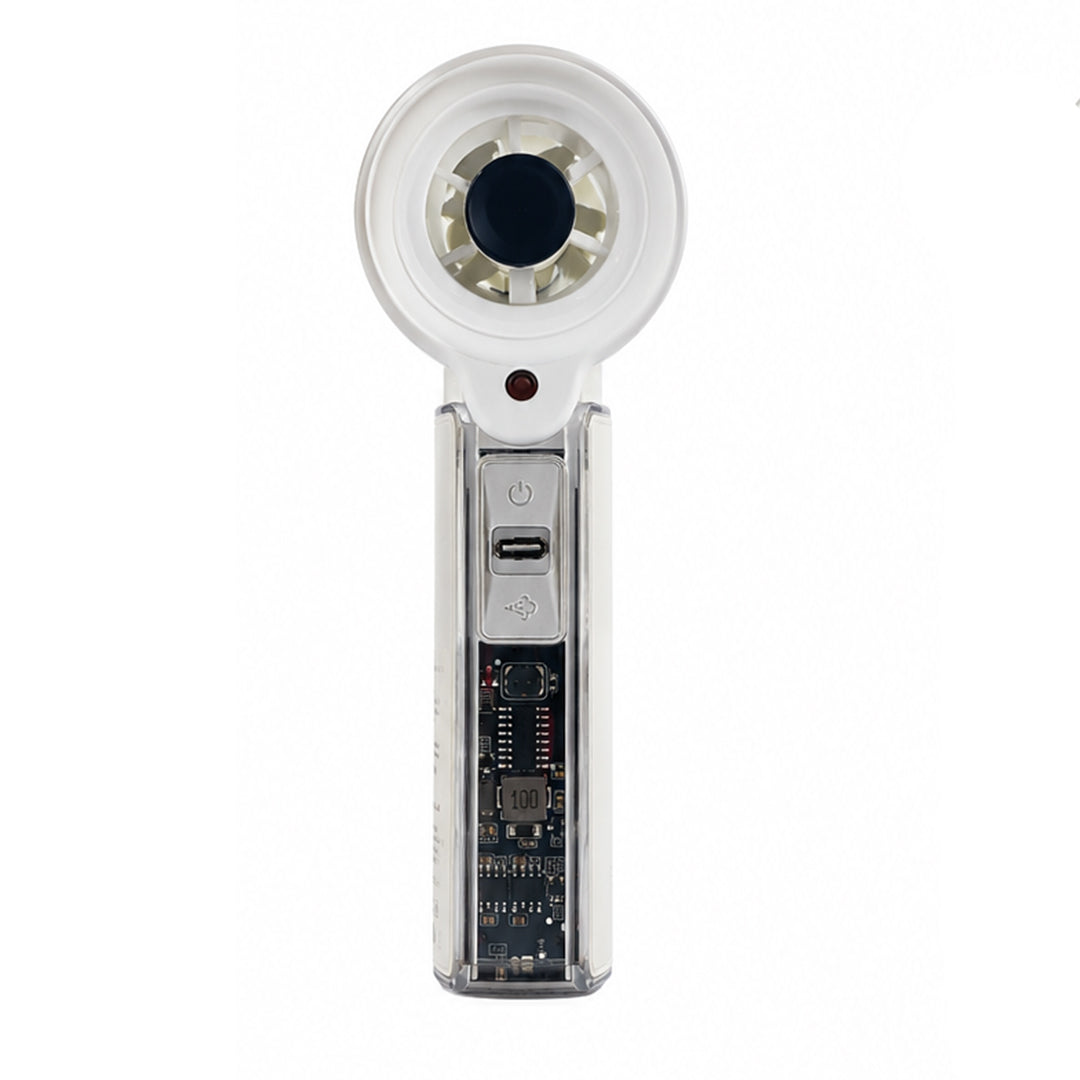 Back Pocket Handheld Mist Fan with LED Speed Display – Rechargeable 2-in-1 Cooling Fan