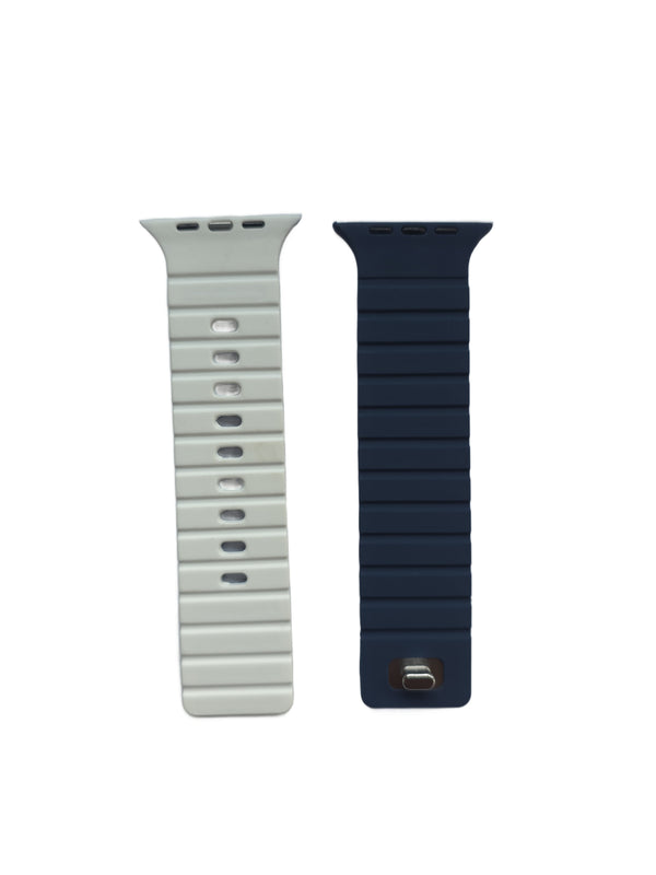 Back Pocket Ribbed Silicone Sport Band for Apple Watch