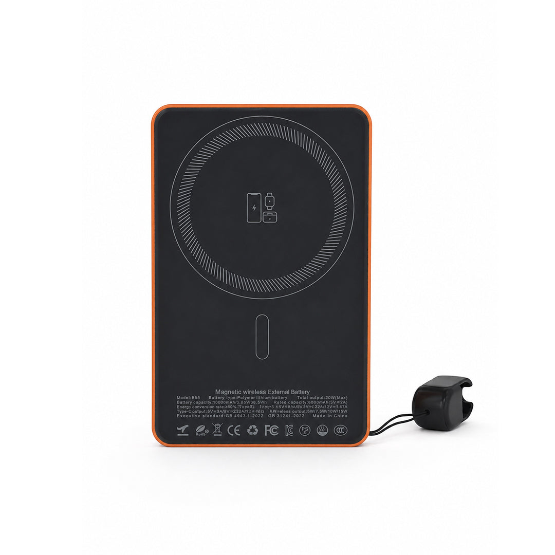 20W Magnetic Wireless Power Bank with Kickstand | Slim Fast Charger