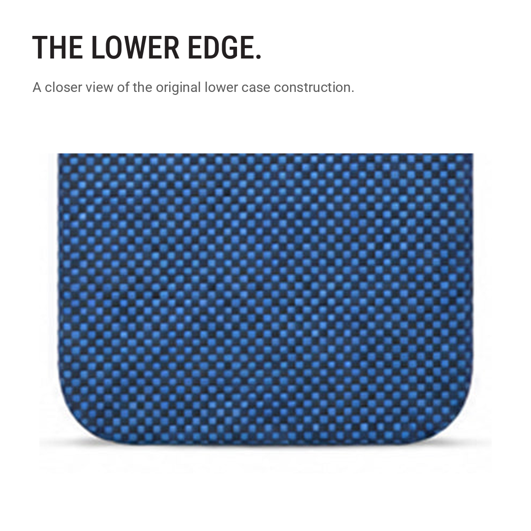 Blue Lattice-Weave Ultra-Slim Magnetic Protective Case
