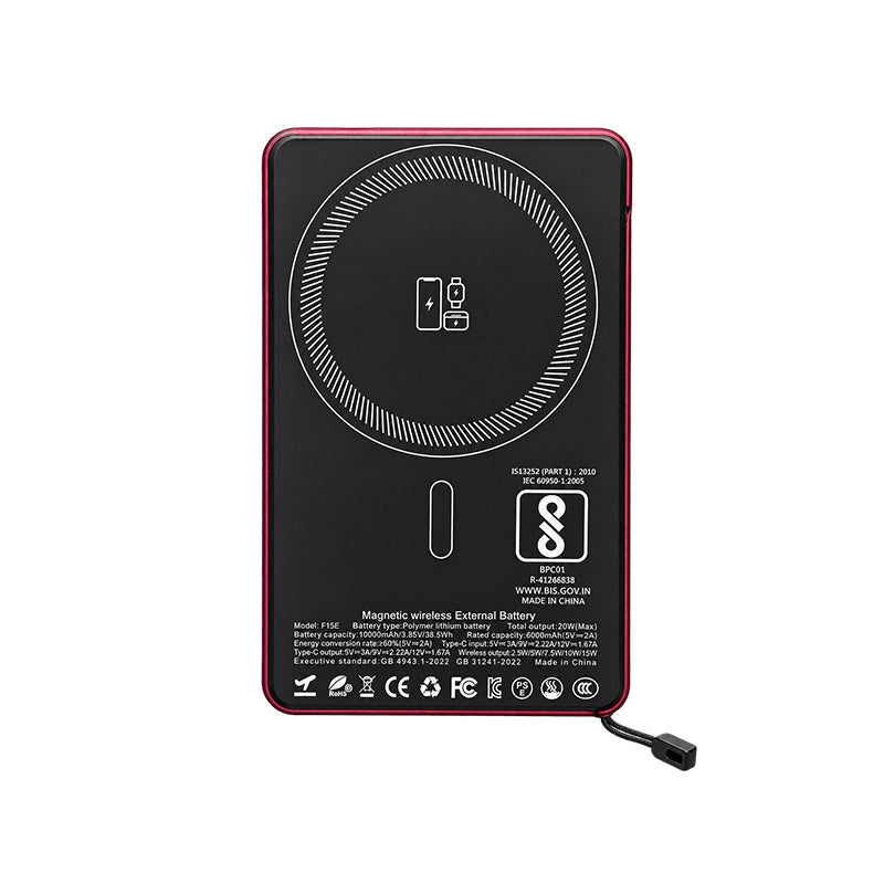 20W Magnetic Wireless Power Bank with Kickstand | Slim Fast Charger