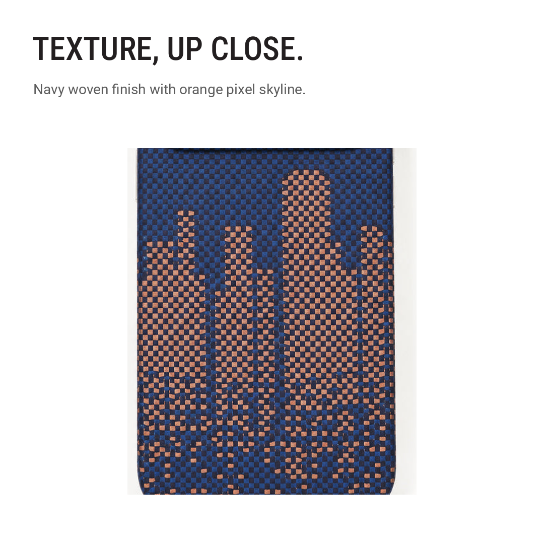 Navy Blue City Skyline Pixel Pattern Textured Case
