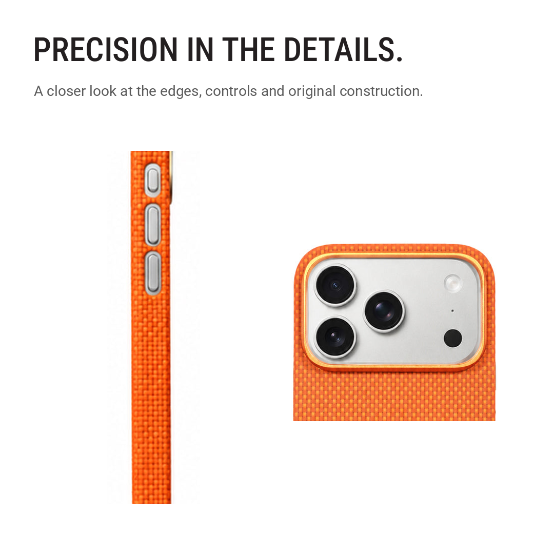 Rugged Magnetic Shockproof Protective Case with Matte Finish – Orange