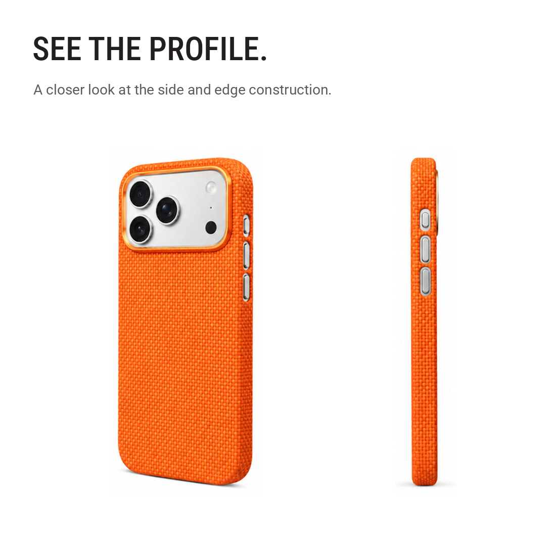 Rugged Magnetic Shockproof Protective Case with Matte Finish – Orange