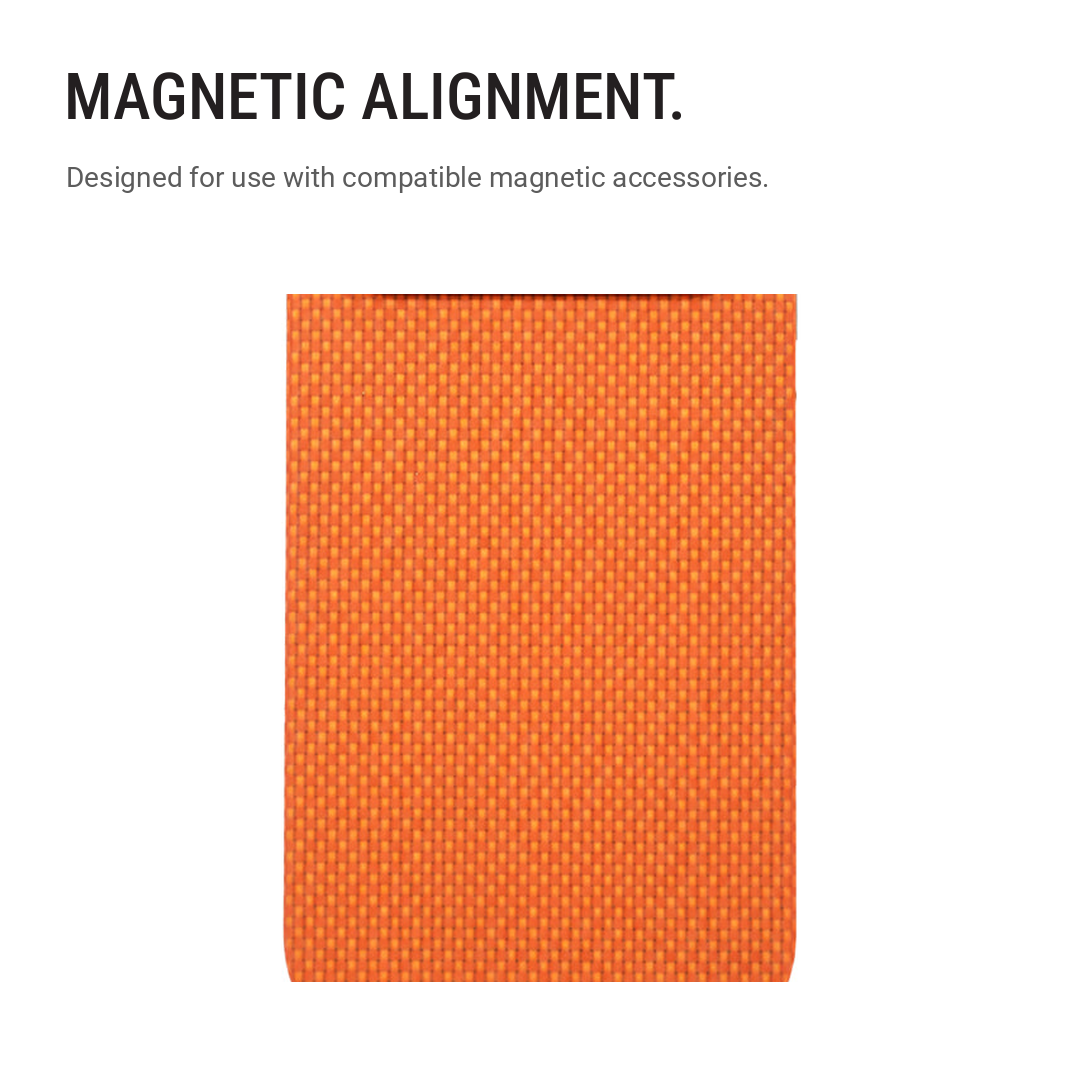 Rugged Magnetic Shockproof Protective Case with Matte Finish – Orange