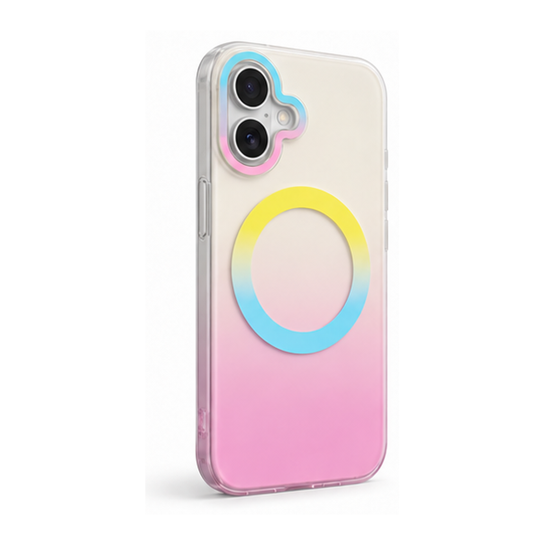 Matte Joyful – Phone Case with Built-In Magnetic Ring & Raised Camera Protection