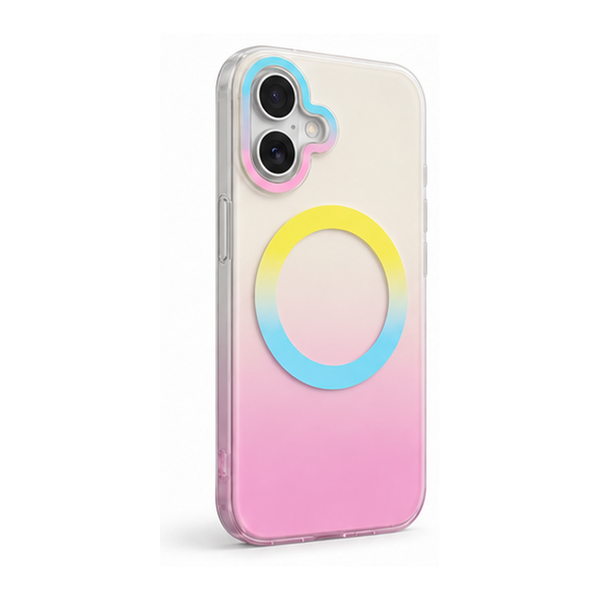 Matte Joyful – Phone Case with Built-In Magnetic Ring & Raised Camera Protection