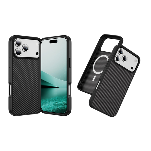 Back Pocket Carbon Weave MagSafe Phone Case Cover