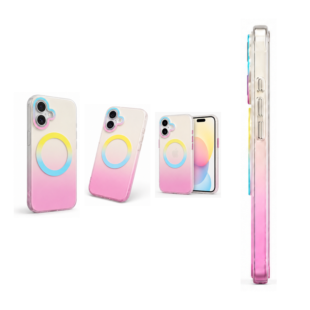 Matte Joyful – Phone Case with Built-In Magnetic Ring & Raised Camera Protection