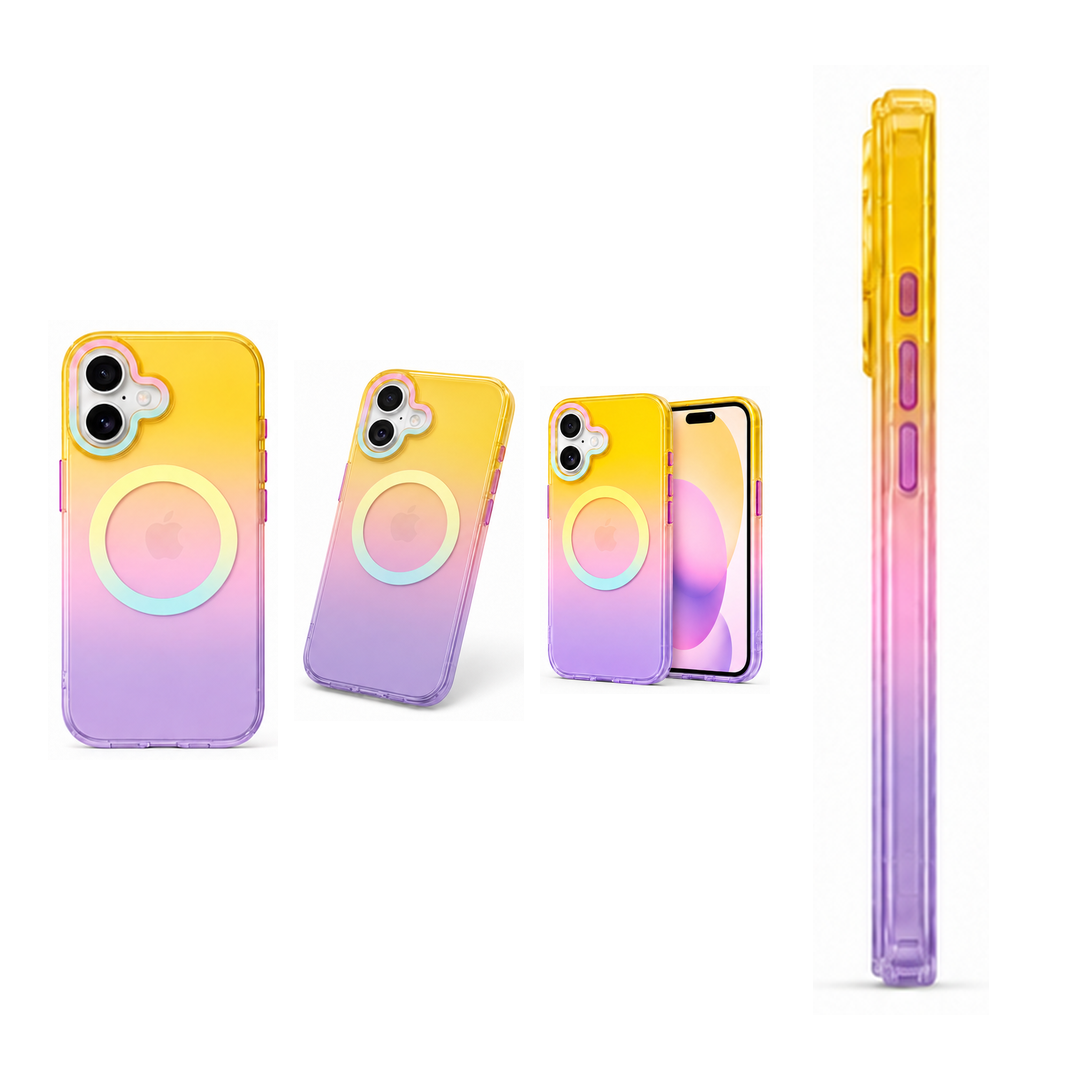 Matte Joyful – Phone Case with Built-In Magnetic Ring & Raised Camera Protection