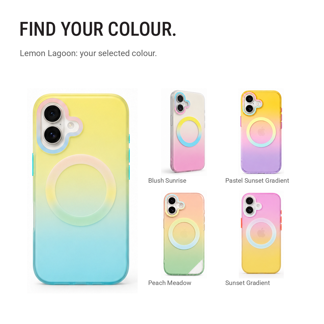 Matte Joyful – Phone Case with Built-In Magnetic Ring & Raised Camera Protection