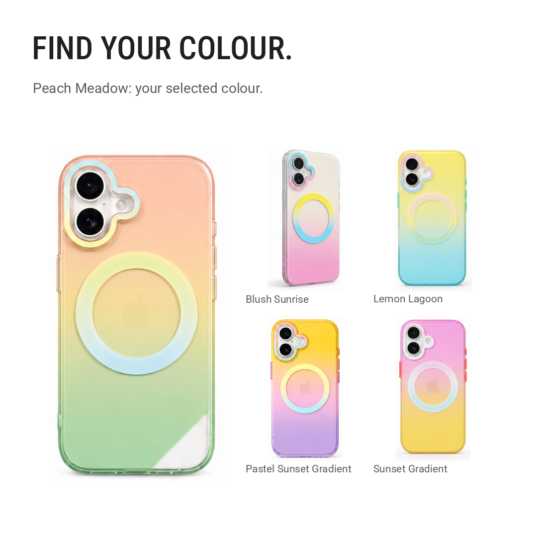 Matte Joyful – Phone Case with Built-In Magnetic Ring & Raised Camera Protection