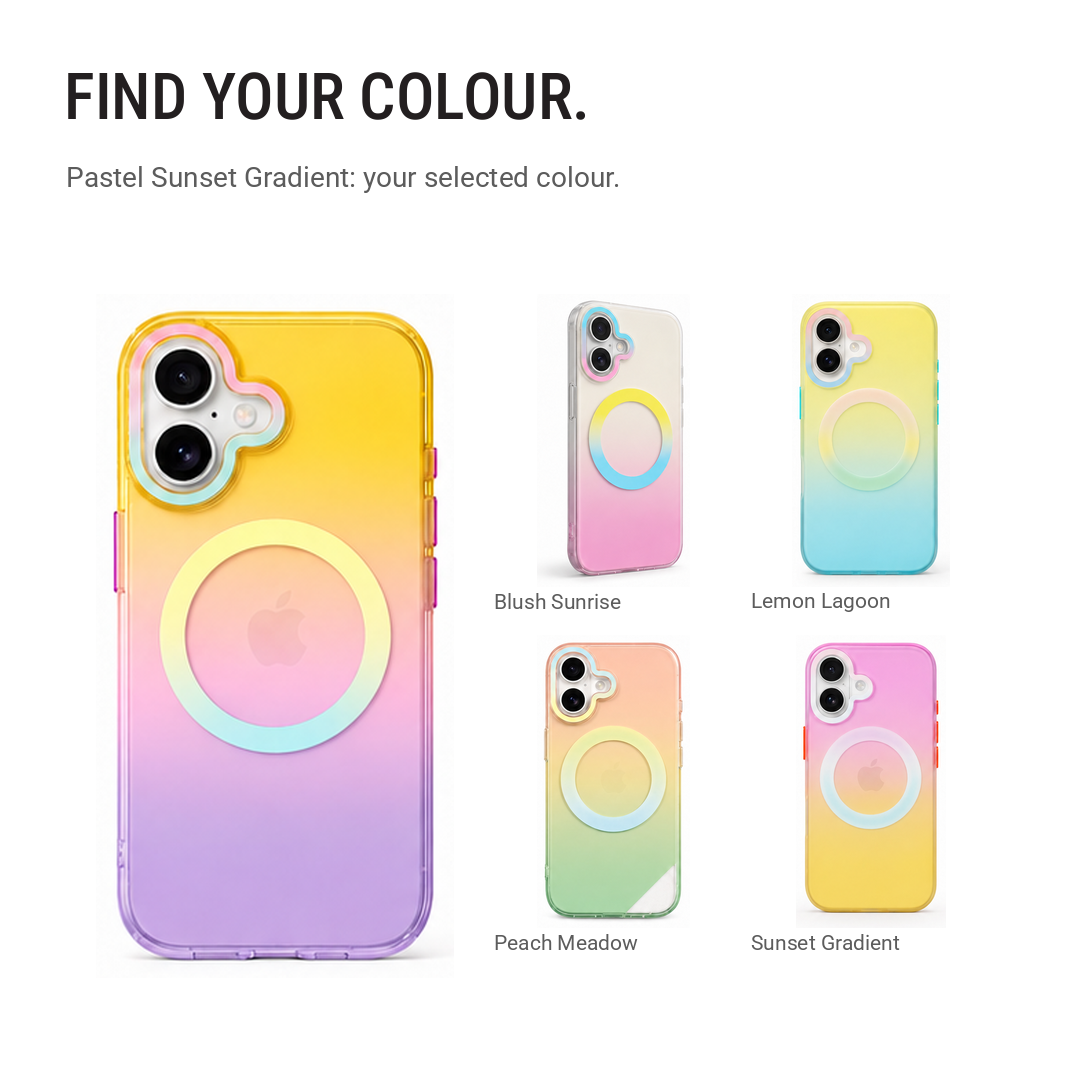 Matte Joyful – Phone Case with Built-In Magnetic Ring & Raised Camera Protection