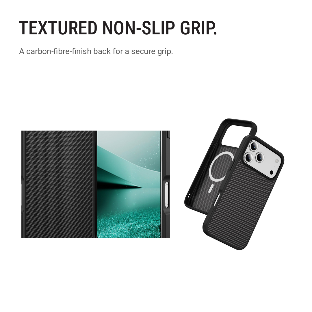 Back Pocket Carbon Weave MagSafe Phone Case Cover