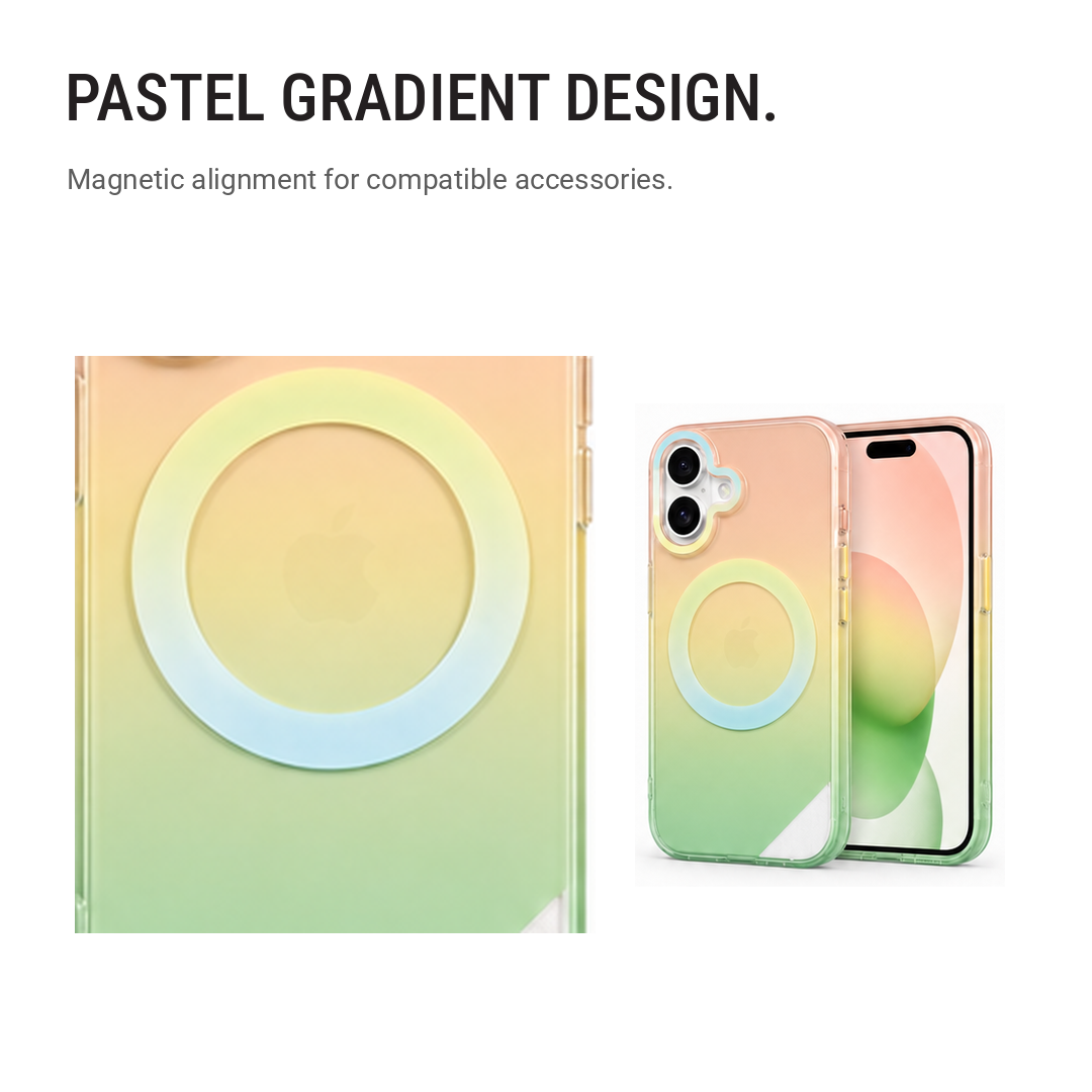 Matte Joyful – Phone Case with Built-In Magnetic Ring & Raised Camera Protection