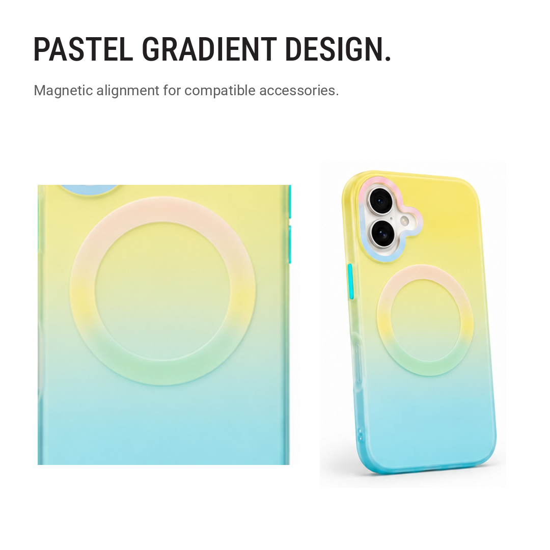 Matte Joyful – Phone Case with Built-In Magnetic Ring & Raised Camera Protection
