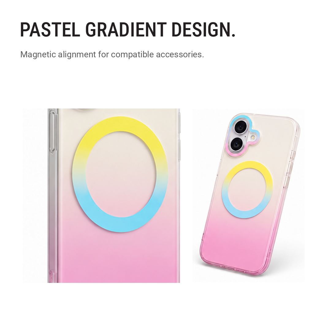 Matte Joyful – Phone Case with Built-In Magnetic Ring & Raised Camera Protection