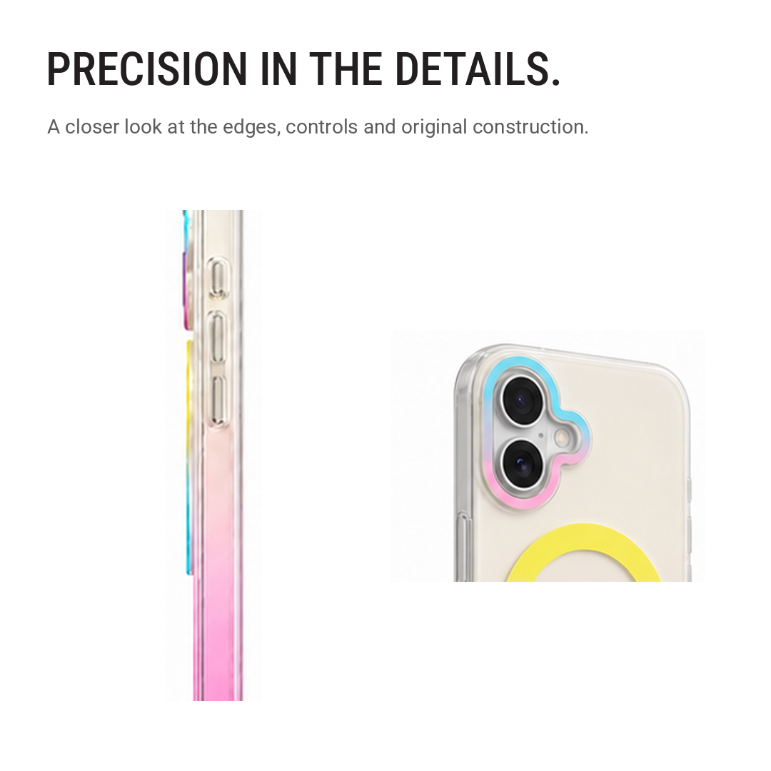 Matte Joyful – Phone Case with Built-In Magnetic Ring & Raised Camera Protection