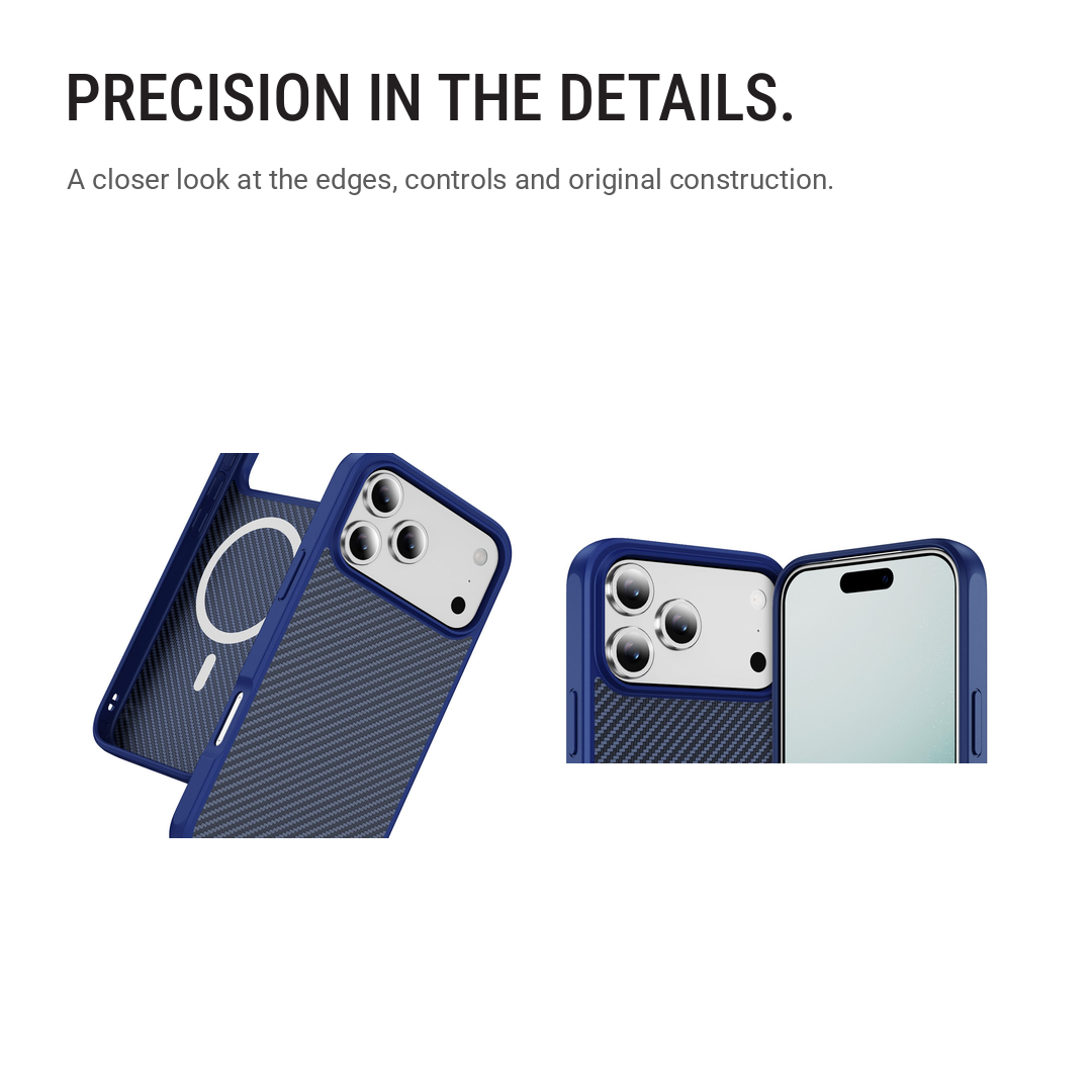 Back Pocket Carbon Weave MagSafe Phone Case Cover