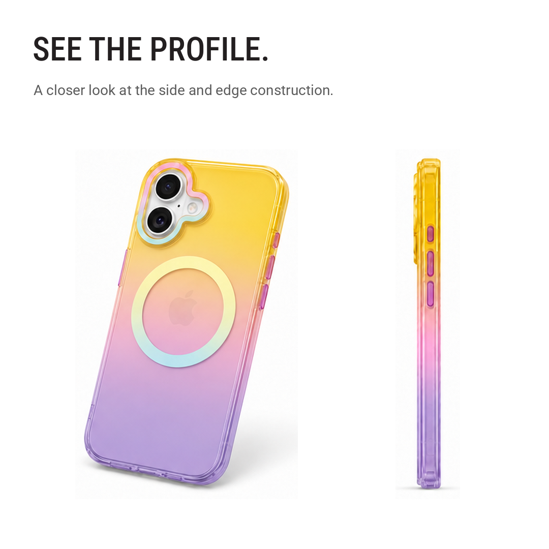 Matte Joyful – Phone Case with Built-In Magnetic Ring & Raised Camera Protection