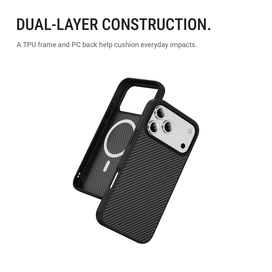 Back Pocket Carbon Weave MagSafe Phone Case Cover