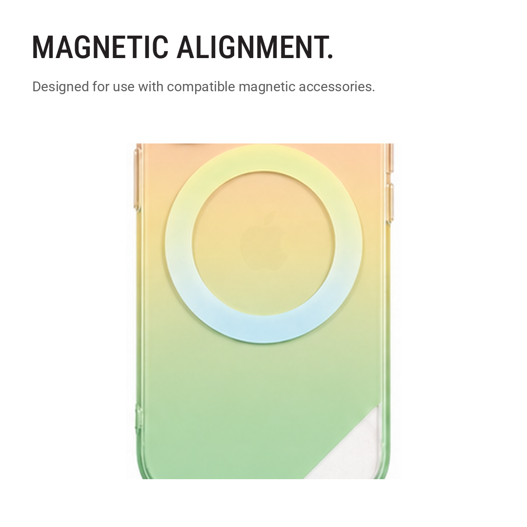 Matte Joyful – Phone Case with Built-In Magnetic Ring & Raised Camera Protection