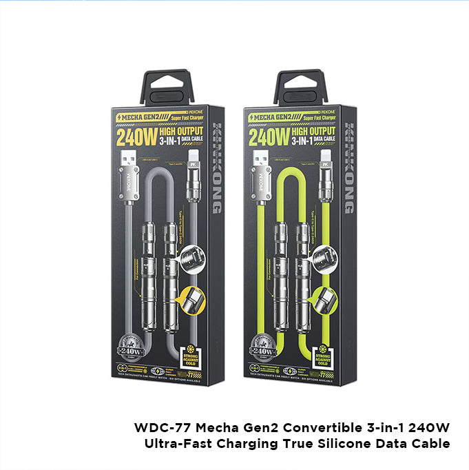 WDC-80 Dongfeng No.1 240W Car Safety Data Cable – Spring-Coiled Retractable Charging Cable