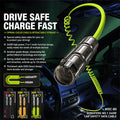 WDC-80 Dongfeng No.1 240W Car Safety Data Cable – Spring-Coiled Retractable Charging Cable