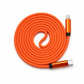 Braided USB-C to Lightning Charging Cable | Rope-Style Cord with Metal Connectors